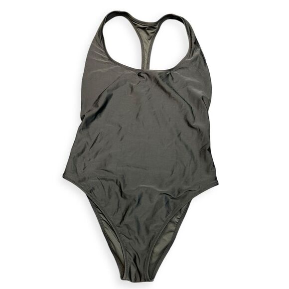 AERIE Women’s Black The One Cheekier High Cut T-Back Swimsuit Size 8 / M - Picture 3 of 8